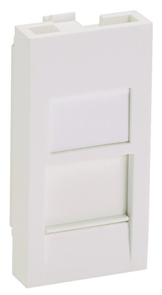 Вставка Panduit CFA1FSAW-X прямая со шторкой 22.5x45 1xMini-Com пвх белый (упак.:10шт)