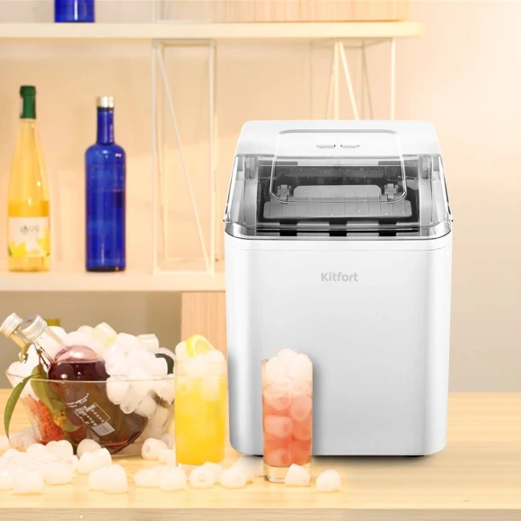 Ледогенератор Kitfort КТ-1816 120Вт 1500мл. белый Ледогенератор Kitfort КТ-1816 120Вт 1500мл. белый