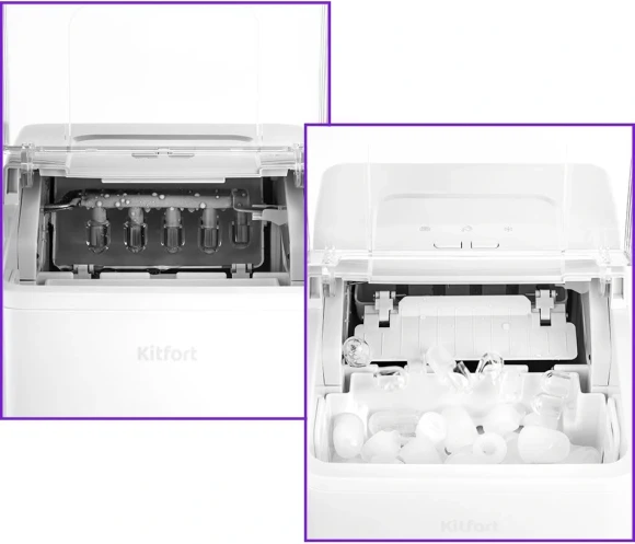 Ледогенератор Kitfort КТ-1816 120Вт 1500мл. белый Ледогенератор Kitfort КТ-1816 120Вт 1500мл. белый