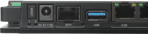 Маршрутизатор MikroTik RB5009UPr+S+IN 10/100/1000 компл.:устройство/крепления/адаптер черный