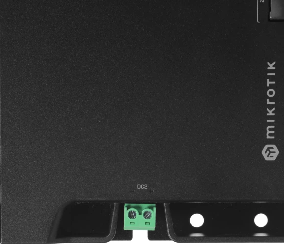 Маршрутизатор MikroTik RB5009UPr+S+IN 10/100/1000 компл.:устройство/крепления/адаптер черный