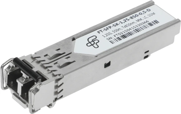 Трансивер Future Technologies FT-SFP-SX-1,25-850-0,5-D оптич. SFP MM 1.25Гбит/с Tx:850нм до 0.5км Трансивер Future Technologies FT-SFP-SX-1,25-850-0,5-D оптич. SFP MM 1.25Гбит/с Tx:850нм до 0.5км
