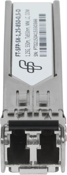 Трансивер Future Technologies FT-SFP-SX-1,25-850-0,5-D оптич. SFP MM 1.25Гбит/с Tx:850нм до 0.5км Трансивер Future Technologies FT-SFP-SX-1,25-850-0,5-D оптич. SFP MM 1.25Гбит/с Tx:850нм до 0.5км