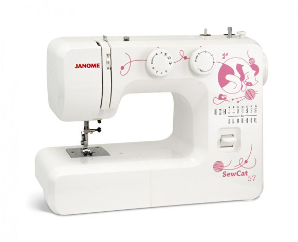 Швейная машина Janome Sew Cat 57 белый/рисунок Швейная машина Janome Sew Cat 57 белый/рисунок