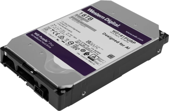 Жесткий диск WD SATA-III 18TB WD181PURP Surveillance Purple Pro (7200rpm) 512Mb 3.5" Жесткий диск WD SATA-III 18TB WD181PURP Surveillance Purple Pro (7200rpm) 512Mb 3.5"