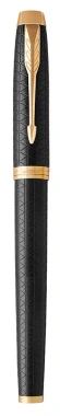 Ручка перьев. Parker IM Premium F323 (1931646) Black GT F сталь нержавеющая подар.кор.