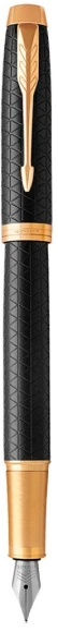 Ручка перьев. Parker IM Premium F323 (1931646) Black GT F сталь нержавеющая подар.кор.