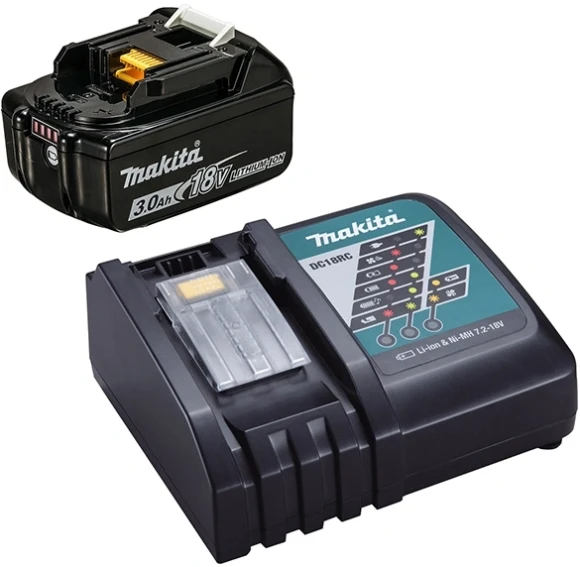 Батарея аккумуляторная Makita BL1830B LXT 18В 3Ач Li-Ion (З/У в компл.) (191A25-2) Батарея аккумуляторная Makita BL1830B LXT 18В 3Ач Li-Ion (З/У в компл.) (191A25-2)