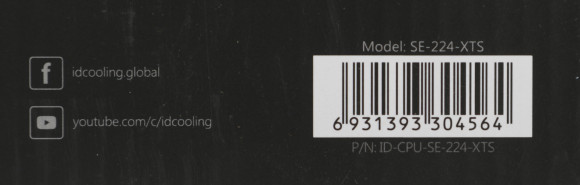 Устройство охлаждения(кулер) ID-Cooling SE-224-XTS Soc-AM5/AM4/1200/1700/1851 черный 4-pin 16-29dB Al+Cu 220W 650gr Ret Устройство охлаждения(кулер) ID-Cooling SE-224-XTS Soc-AM5/AM4/1200/1700/1851 черный 4-pin 16-29dB Al+Cu 220W 650gr Ret