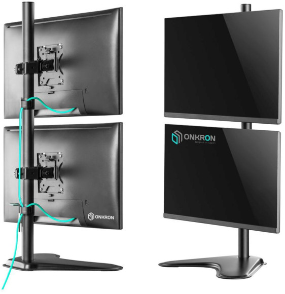 Кронштейн для мониторов Onkron D208FS черный 13"-32" макс.16кг настольный поворот и наклон Кронштейн для мониторов Onkron D208FS черный 13"-32" макс.16кг настольный поворот и наклон