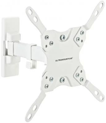 Кронштейн для телевизора Ultramounts UM864W белый 13"-42" макс.20кг настенный поворотно-выдвижной и наклонный