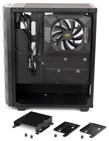 Корпус Hiper DCB черный без БП ATX 5x120mm 5x140mm 1xUSB2.0 1xUSB3.0 audio bott PSU