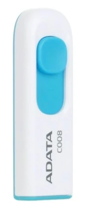 Флеш Диск A-Data 32Gb Classic C008 AC008-32G-RWE USB2.0 белый/синий Флеш Диск A-Data 32Gb Classic C008 AC008-32G-RWE USB2.0 белый/синий