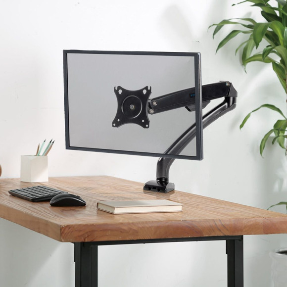 Кронштейн для мониторов ЖК Kromax OFFICE-8 черный 15"-34" макс.8кг настольный поворот и наклон верт.перемещ.