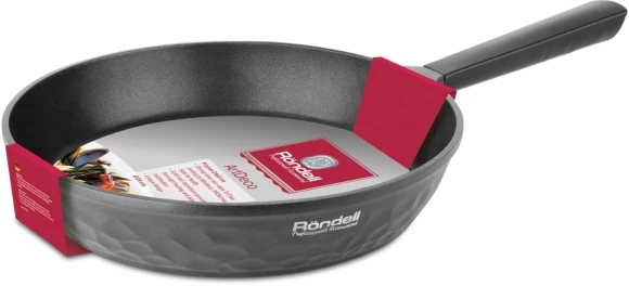 Сковорода Rondell ArtDeco RDA-1257 круглая 28см покрытие: TriTitan ручка несъемная (без крышки) черный