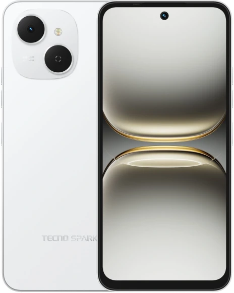 Смартфон Tecno Spark 40C 256Gb 8Gb белый моноблок 3G 4G 2Sim 6.67" 720x1600 Android 15 13Mpix 802.11 a/b/g/n/ac/ax GPS GSM900/1800 Protect FM microSD max1024Gb