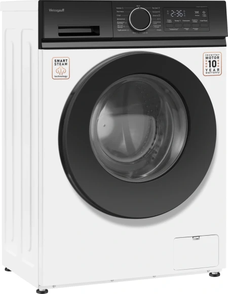 Стиральная машина Weissgauff WM 44127 Inverter Steam класс: A+++ загр.фронтальная макс.:7кг белый инвертор