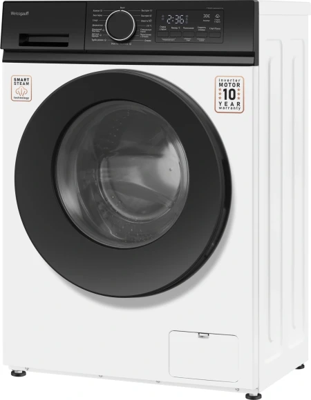 Стиральная машина Weissgauff WM 44127 Inverter Steam класс: A+++ загр.фронтальная макс.:7кг белый инвертор
