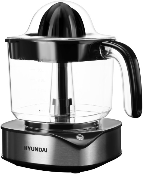 Соковыжималка цитрусовая Hyundai HY-JC4123 30Вт рез.сок.:1200мл. черный/нержавеющая сталь Соковыжималка цитрусовая Hyundai HY-JC4123 30Вт рез.сок.:1200мл. черный/нержавеющая сталь