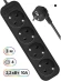 Сетевой удлинитель Defender M430 3м (4 розетки) черный (коробка)