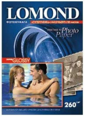 Фотобумага Lomond 1103101 A4/260г/м2/20л./белый высокоглянцевое для струйной печати Фотобумага Lomond 1103101 A4/260г/м2/20л./белый высокоглянцевое для струйной печати