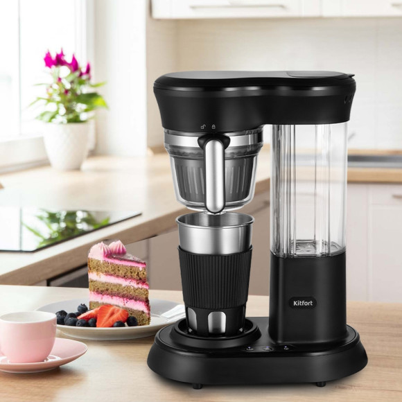 Кофеварка капельная Kitfort КТ-7141 600Вт черный/нержавеющая сталь Кофеварка капельная Kitfort КТ-7141 600Вт черный/нержавеющая сталь