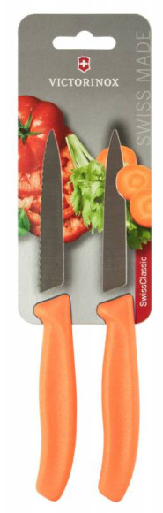 Набор ножей кухон. Victorinox Swiss Classic 6.7796.L9B компл.:2предм. оранжевый блистер