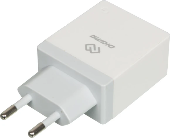 Сетевое зар./устр. Digma DGWC-1U-2.1A-WG 10.5W 2.1A USB универсальное белый Сетевое зар./устр. Digma DGWC-1U-2.1A-WG 10.5W 2.1A USB универсальное белый