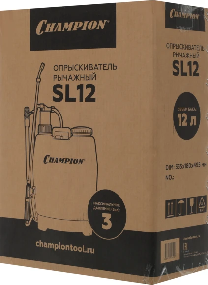 Опрыскиватель Champion SL12 ранц. 12л желтый/черный Опрыскиватель Champion SL12 ранц. 12л желтый/черный