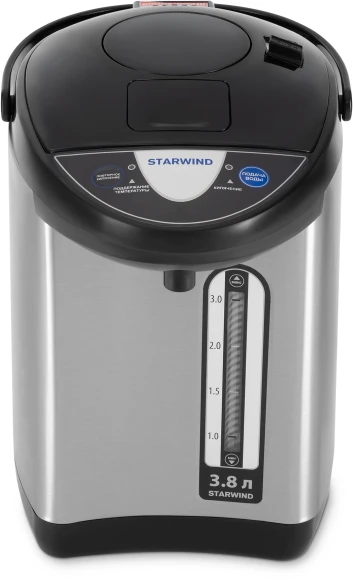 Термопот Starwind STP3822 3.8л. 800Вт серебристый/черный