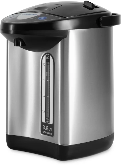 Термопот Starwind STP3822 3.8л. 800Вт серебристый/черный