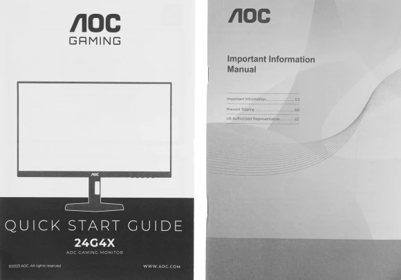 Монитор AOC 23.8" Gaming 24G4X черный IPS LED 16:9 HDMI M/M матовая HAS Piv 1300:1 300cd 170гр/160гр 1920x1080 180Hz DP FHD 4.4кг Монитор AOC 23.8" Gaming 24G4X черный IPS LED 16:9 HDMI M/M матовая HAS Piv 1300:1 300cd 170гр/160гр 1920x1080 180Hz DP FHD 4.4кг