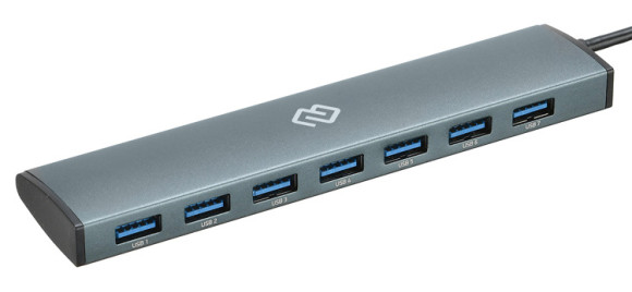 Разветвитель USB-C Digma HUB-7U3.0-UC-G 7порт. серый Разветвитель USB-C Digma HUB-7U3.0-UC-G 7порт. серый