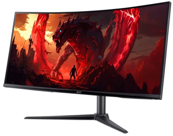 Монитор Acer 34" Nitro XZ342CUV3bmiiphx черный VA LED 1ms 21:9 HDMI M/M матовая HAS 400cd 178гр/178гр 3440x1440 180Hz DP 2K