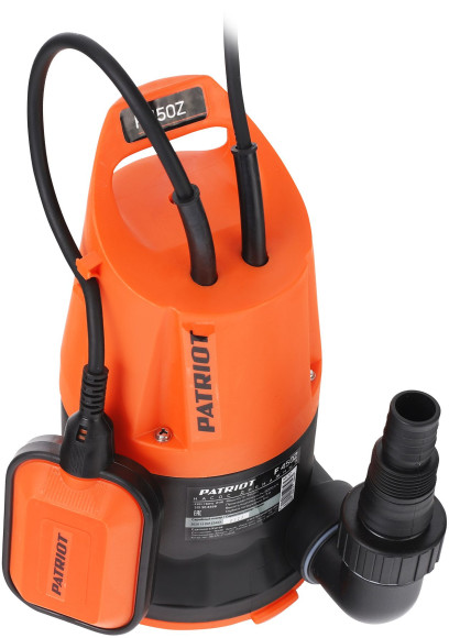 Насос дренажный Patriot F 450 Z 450Вт 8000л/час центробежный (315302466) Насос дренажный Patriot F 450 Z 450Вт 8000л/час центробежный (315302466)