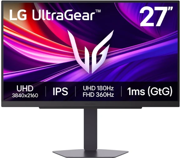 Монитор LG 27" UltraGear 27G810A-B черный IPS LED 16:9 HDMI матовая HAS Piv 1000:1 400cd 178гр/178гр 3840x2160 180Hz FreeSync Premium DP 4K 7.4кг Монитор LG 27" UltraGear 27G810A-B черный IPS LED 16:9 HDMI матовая HAS Piv 1000:1 400cd 178гр/178гр 3840x2160 180Hz FreeSync Premium DP 4K 7.4кг