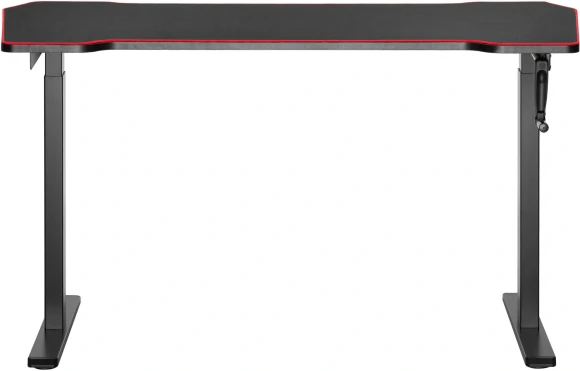 Стол для компьютера Cactus CS-MDL-BK механический столешница МДФ черный красный каркас черный 140x67x72см