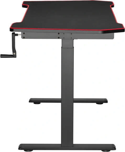 Стол для компьютера Cactus CS-MDL-BK механический столешница МДФ черный красный каркас черный 140x67x72см