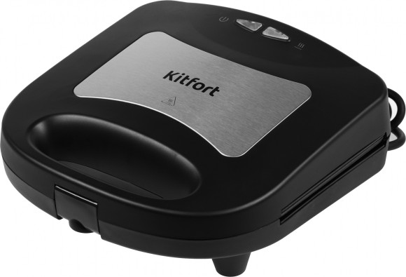 Вафельница Kitfort КТ-1660 700Вт черный/серебристый Вафельница Kitfort КТ-1660 700Вт черный/серебристый