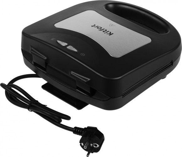 Вафельница Kitfort КТ-1660 700Вт черный/серебристый Вафельница Kitfort КТ-1660 700Вт черный/серебристый