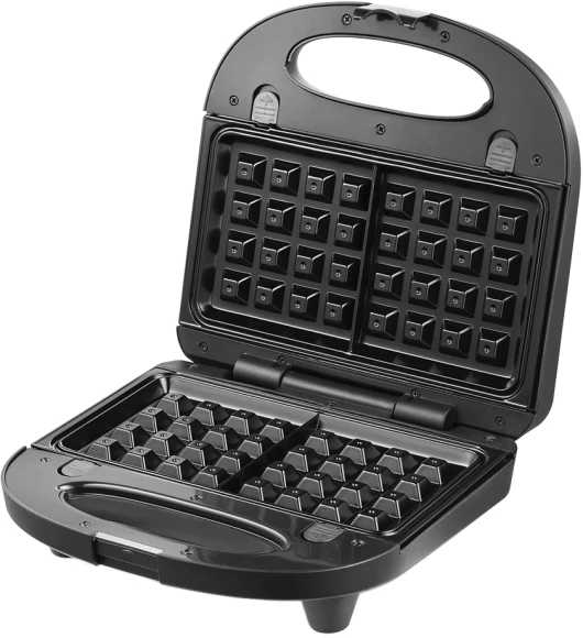 Вафельница Kitfort КТ-1660 700Вт черный/серебристый Вафельница Kitfort КТ-1660 700Вт черный/серебристый