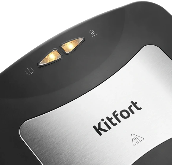 Вафельница Kitfort КТ-1660 700Вт черный/серебристый Вафельница Kitfort КТ-1660 700Вт черный/серебристый