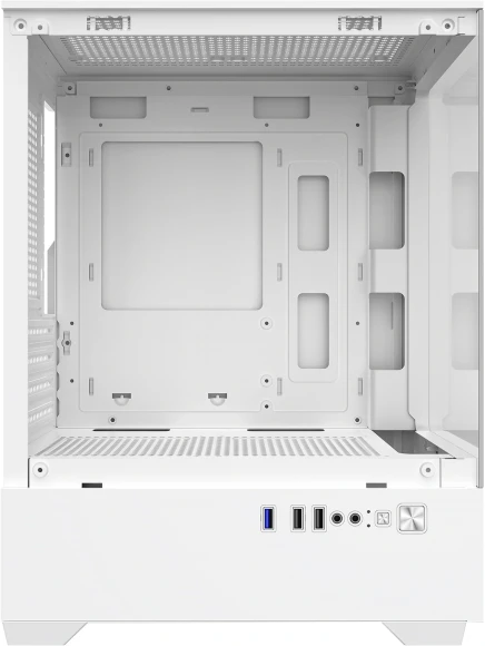 Корпус Bloody CC-125 белый без БП mATX 5x120mm 2xUSB2.0 1xUSB3.0 audio bott PSU