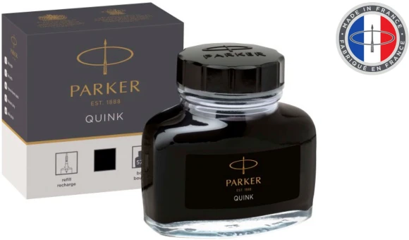 Флакон с чернилами Parker Quink Z13 (1950375) черные чернила 57мл для ручек перьевых Флакон с чернилами Parker Quink Z13 (1950375) черные чернила 57мл для ручек перьевых