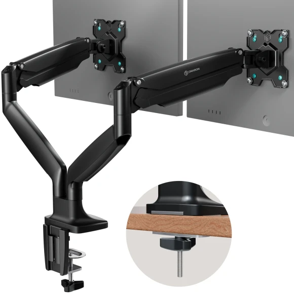 Кронштейн для мониторов Onkron G200 черный 13"-32" макс.18кг настольный поворот и наклон верт.перемещ.