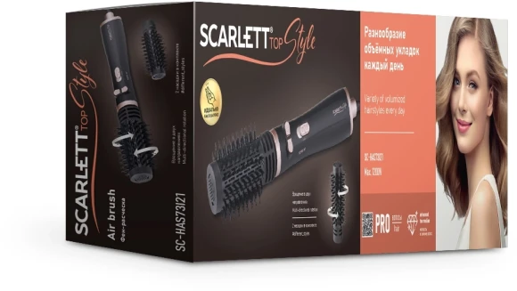 Фен-щетка Scarlett SC-HAS73I21 1200Вт черный Фен-щетка Scarlett SC-HAS73I21 1200Вт черный