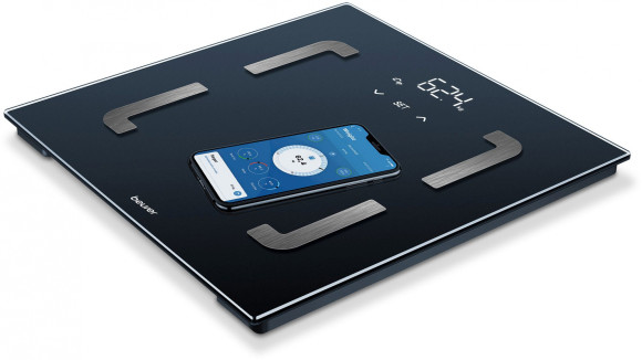 Весы напольные электронные Beurer BF880 WI-FI макс.180кг черный Весы напольные электронные Beurer BF880 WI-FI макс.180кг черный