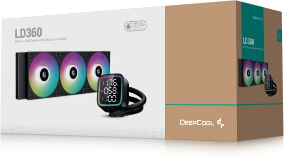 Система водяного охлаждения Deepcool LD360 ARGB Soc-AM5/AM4/1200/1700/1851 черный 4-pin 38.71dB Al LCD 300W 1786gr Ret (R-LD360-BKMSN-G-1) Система водяного охлаждения Deepcool LD360 ARGB Soc-AM5/AM4/1200/1700/1851 черный 4-pin 38.71dB Al LCD 300W 1786gr Ret (R-LD360-BKMSN-G-1)