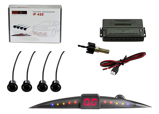 Парковочный Радар Silverstone F1 Interpower IP-422 4 датчика черный Парковочный Радар Silverstone F1 Interpower IP-422 4 датчика черный