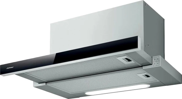 Вытяжка встраиваемая Jet Air Betta 60/GR/BK GL серый управление: кнопочное (1 мотор)